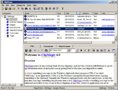 ClipMagic Windows Clipboard Manager Screenshots